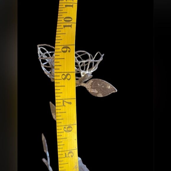 Small Metal Rustic Vintage Stand with bird detail - Picture 2 of 2